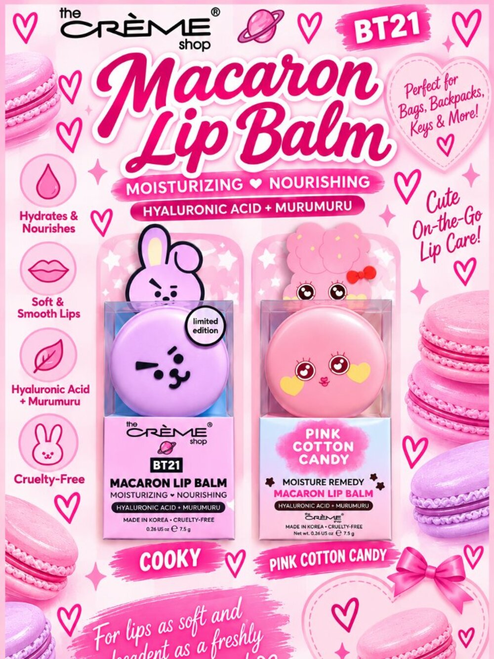 The crème shop Macaron Lip Balm Pick One —